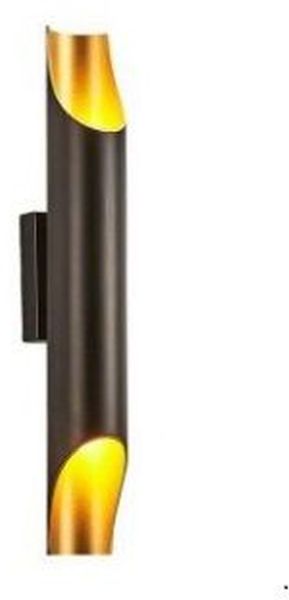 Abigali Straight lampada da parete 2x40 W nero-oro KGDE14