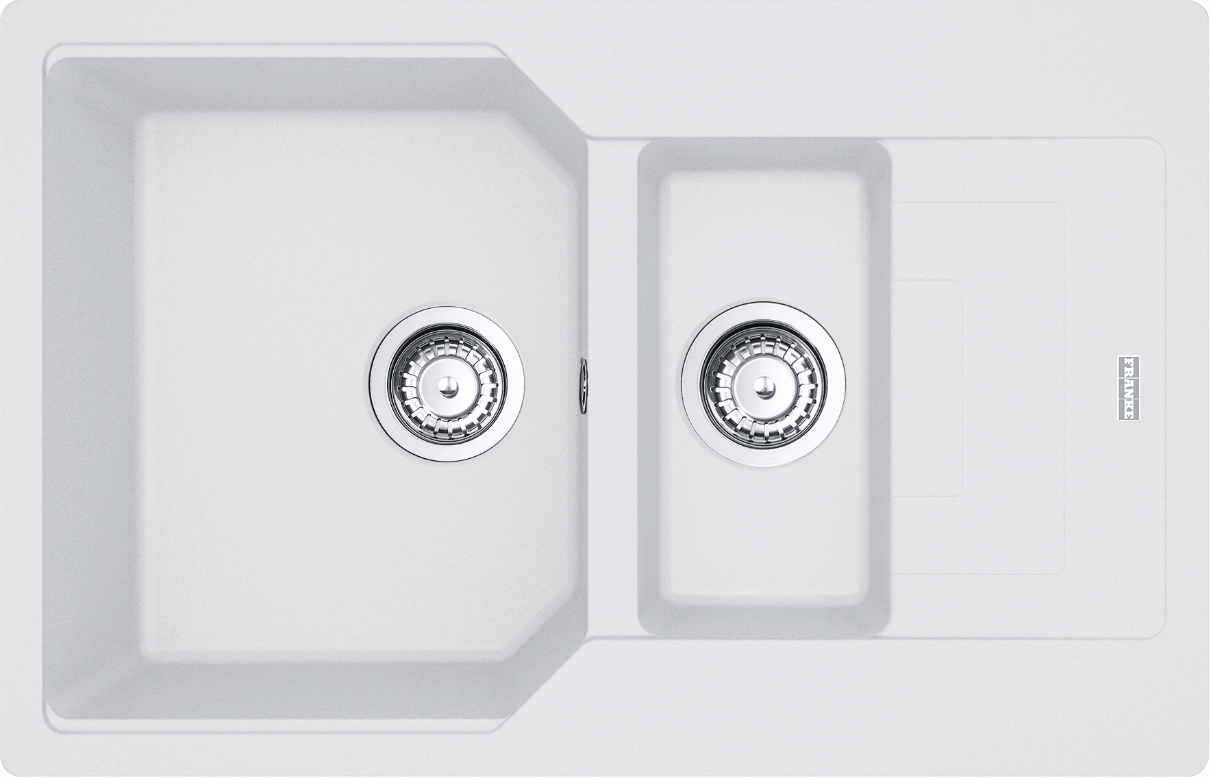 Franke Urban lavello in granito 78x50 cm bianco 114.0687.297