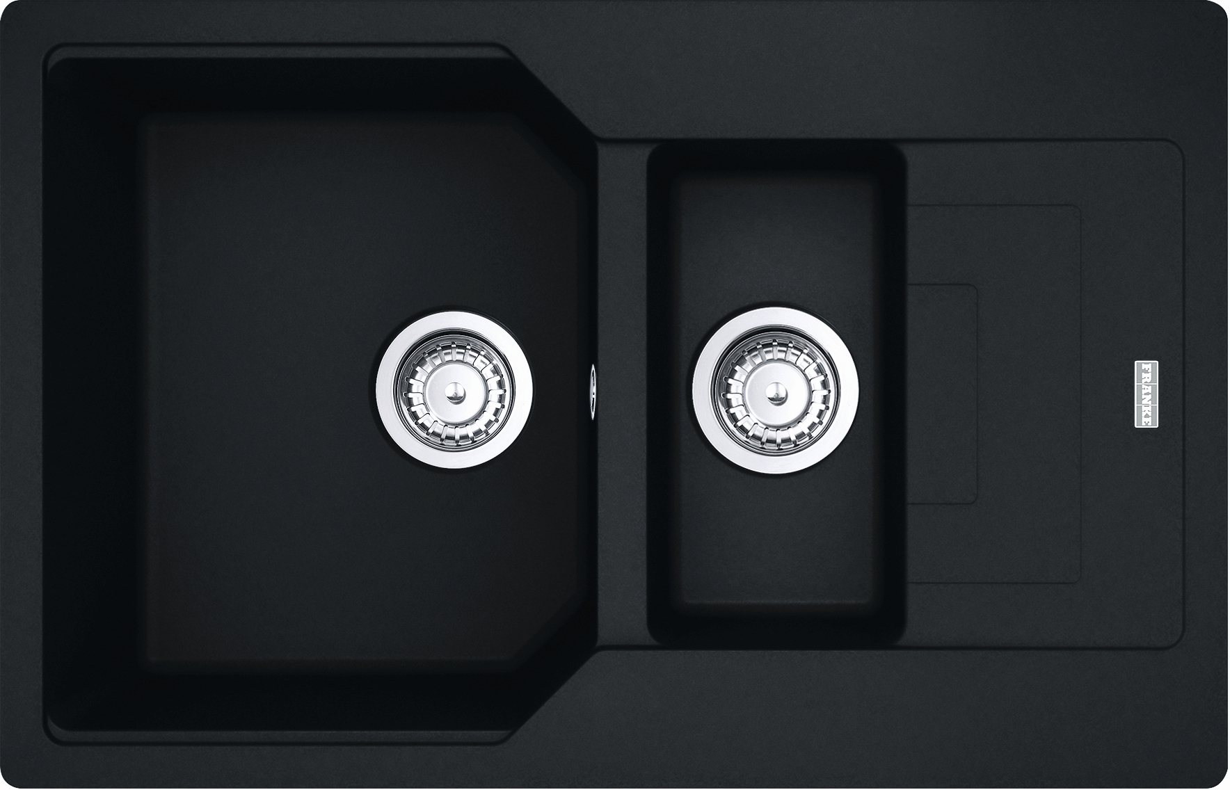 Franke Urban lavello in granito 78x50 cm nero 114.0687.298