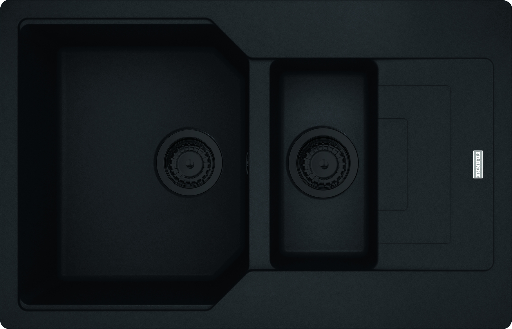 Franke Urban lavello in granito 78x50 cm nero 114.0697.748