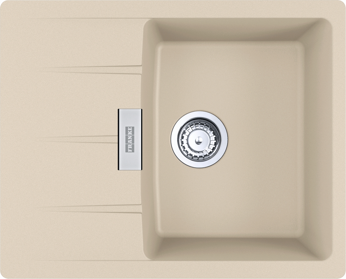 Franke Centro lavello in granito 62x50 cm beige 114.0687.314