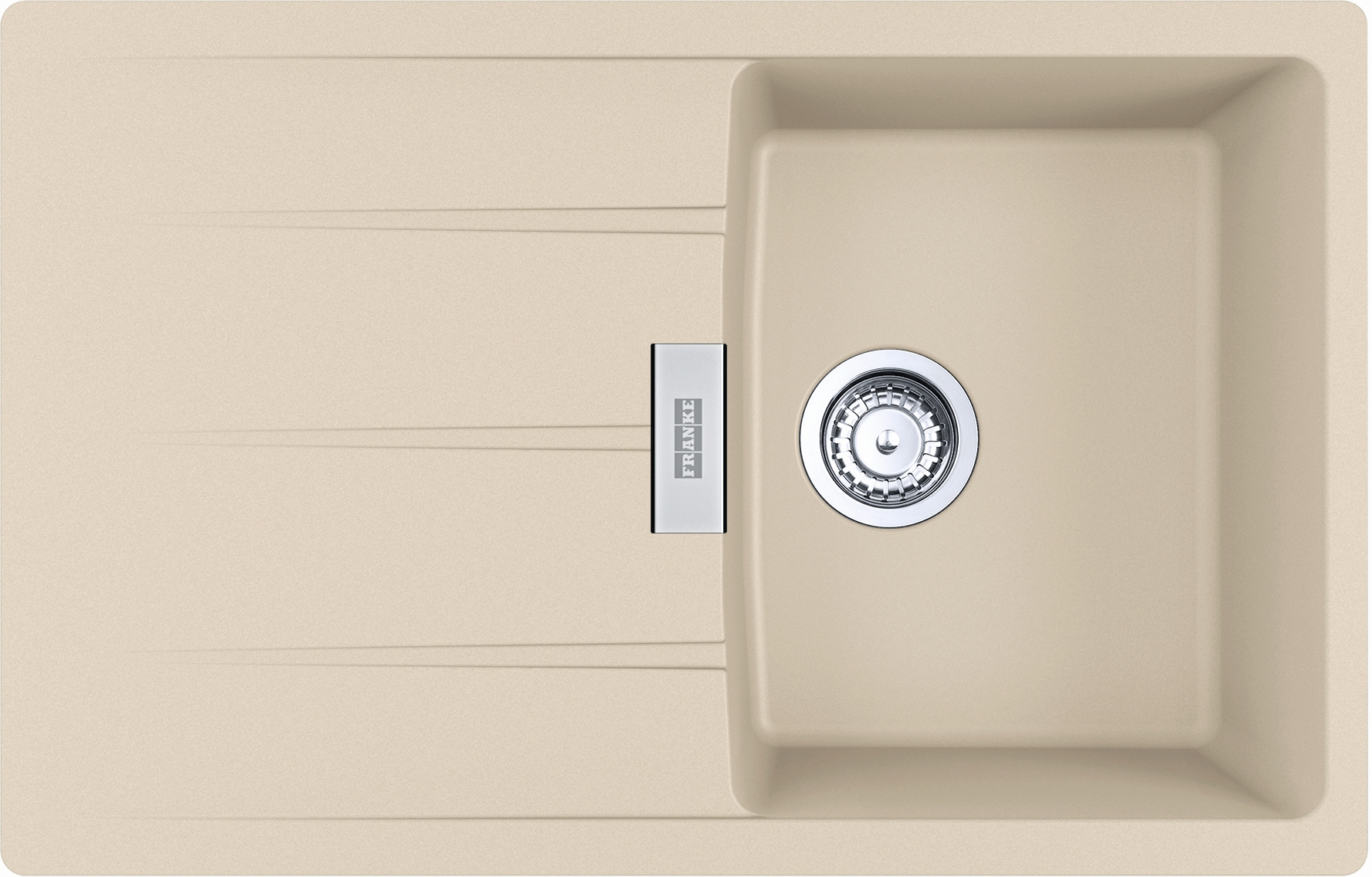Franke Centro lavello in granito 78x50 cm beige 114.0687.319