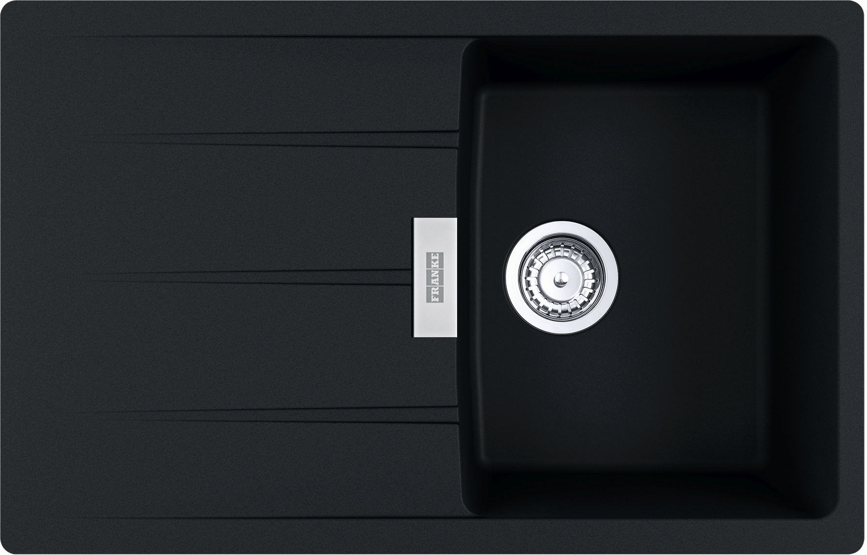 Franke Centro lavello in granito 78x50 cm grigio/grafite/inox 114.0687.321