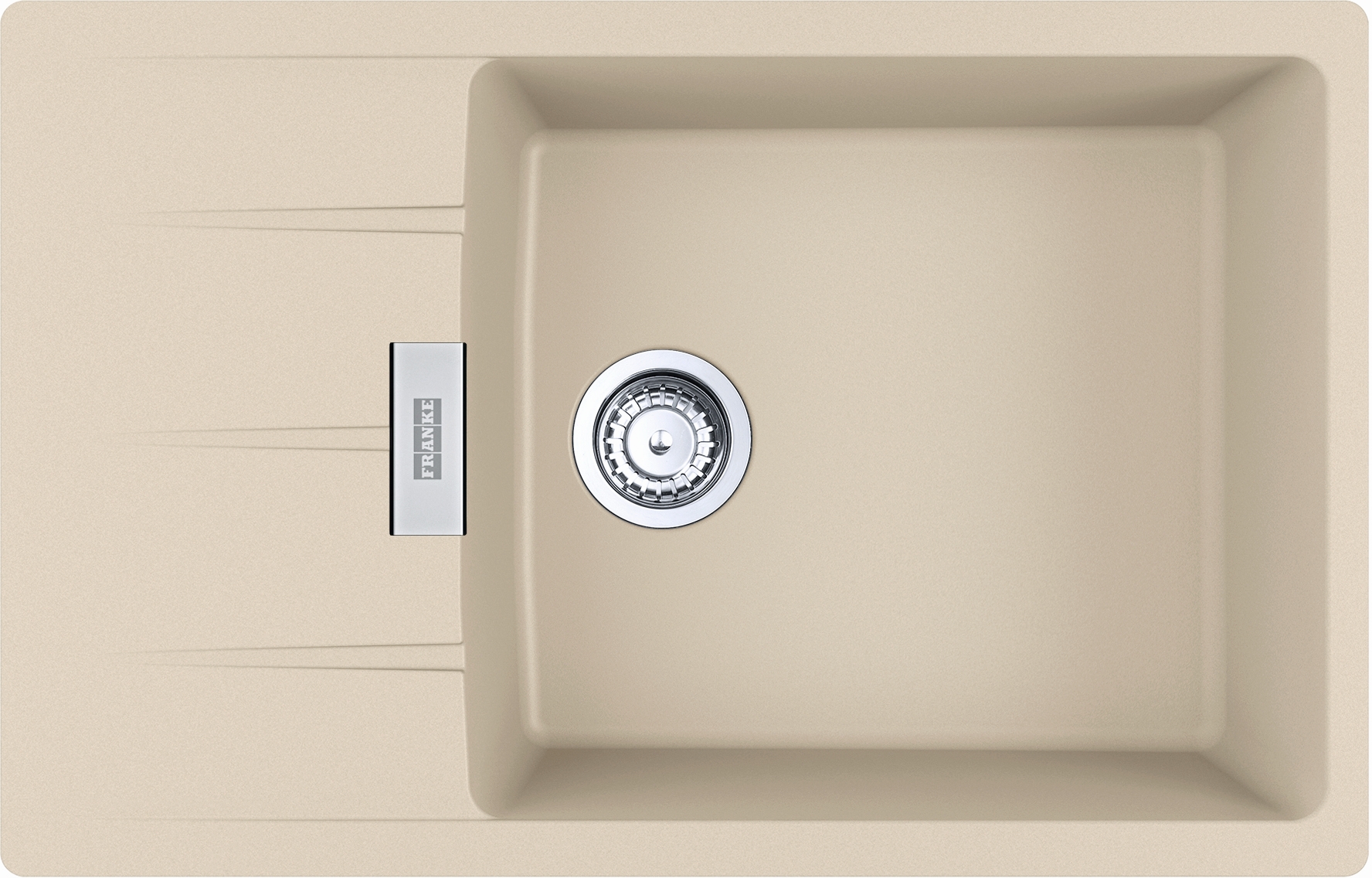 Franke Centro lavello in granito 78x50 cm beige 114.0687.324