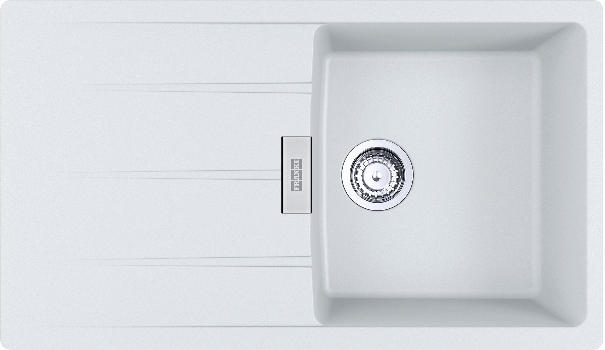 Franke Centro lavello in granito 86x50 cm bianco 114.0687.327