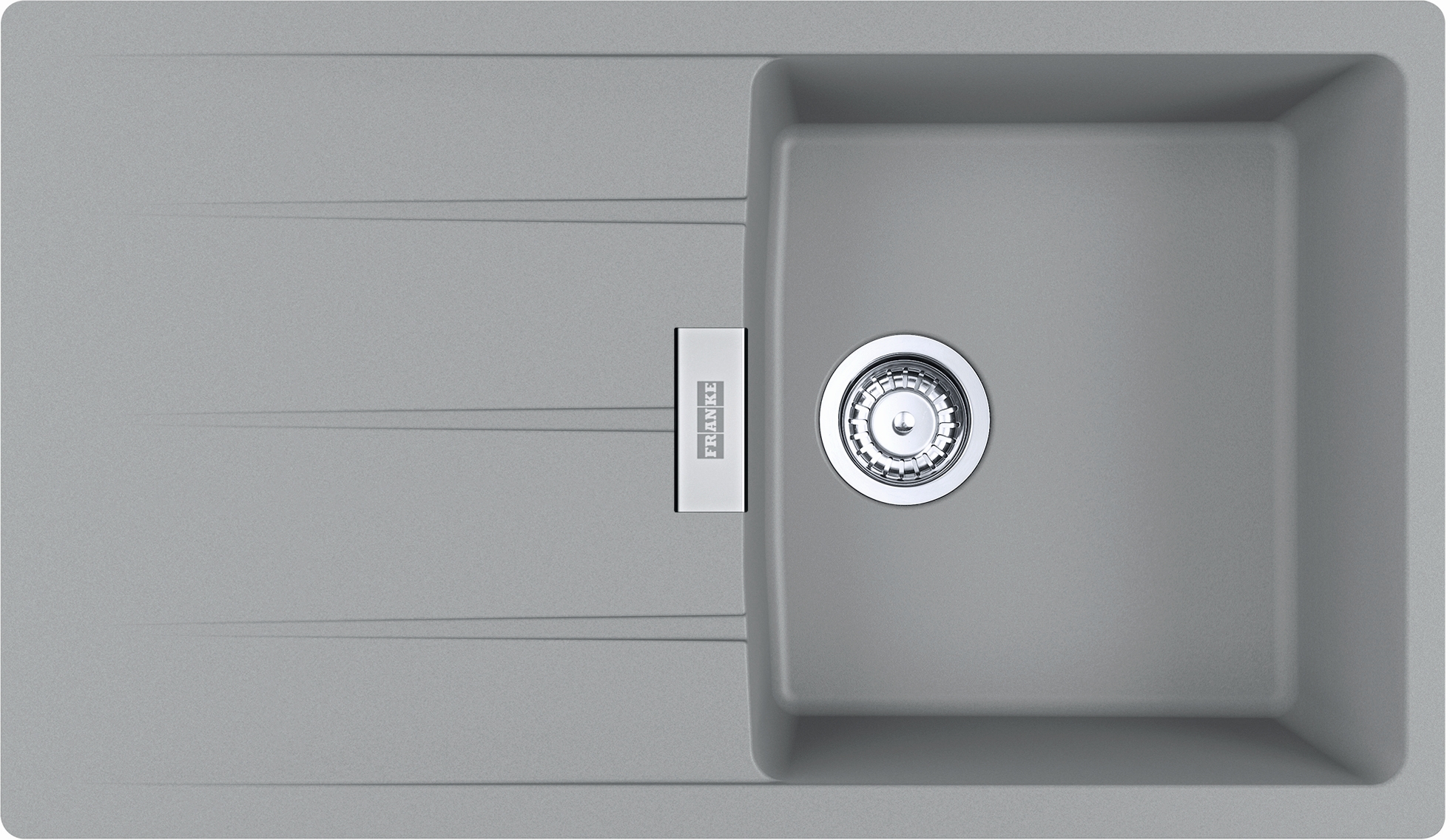 Franke Centro lavello in granito 86x50 cm grigio/grafite/inox 114.0687.329