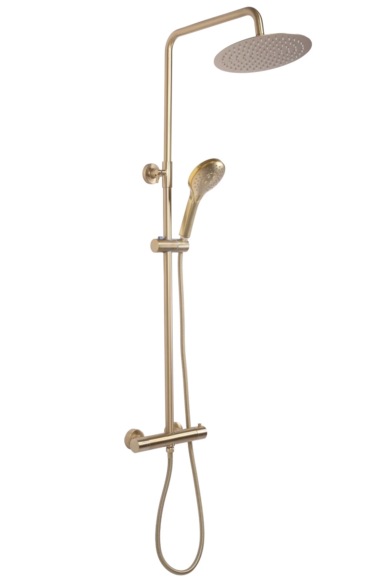 Rea Vincent set doccia a parete con termostato oro REA-P6602
