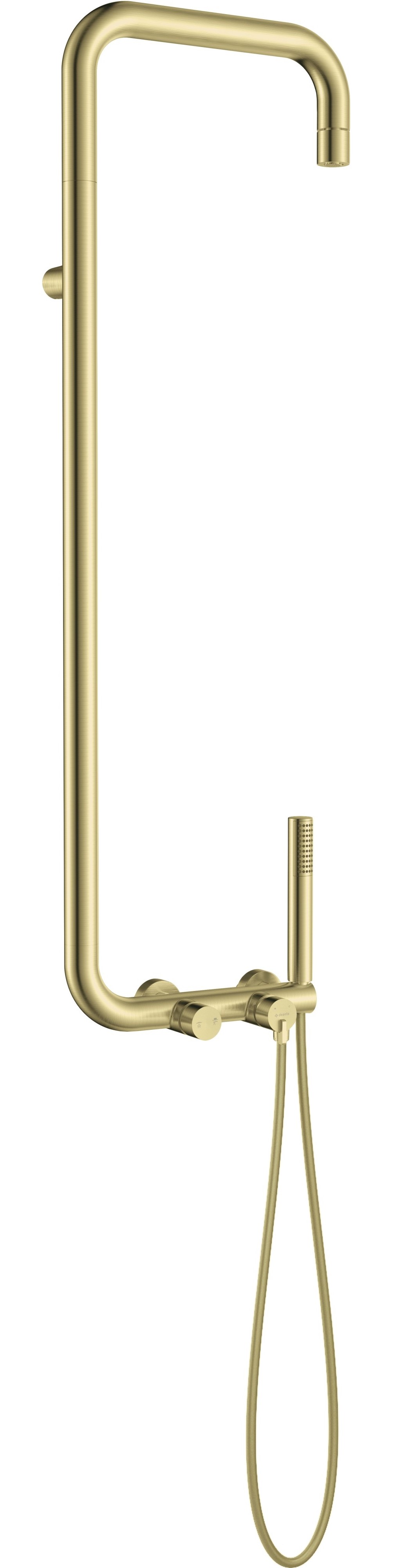 Deante Silia set doccia a parete con soffione oro NQS_R4XM