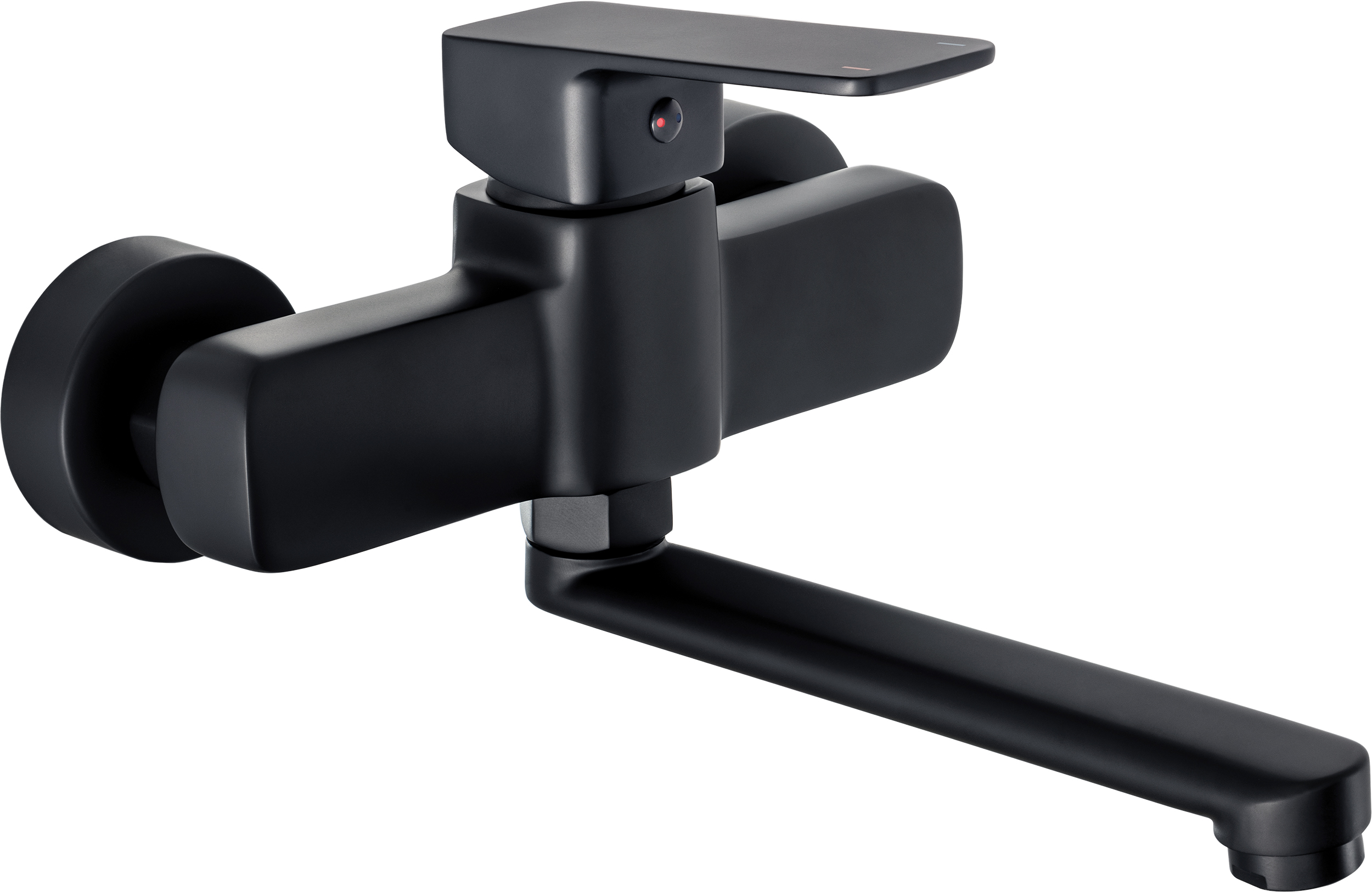 Deante Neo Maro rubinetto per lavabo a parete nero BLON50M