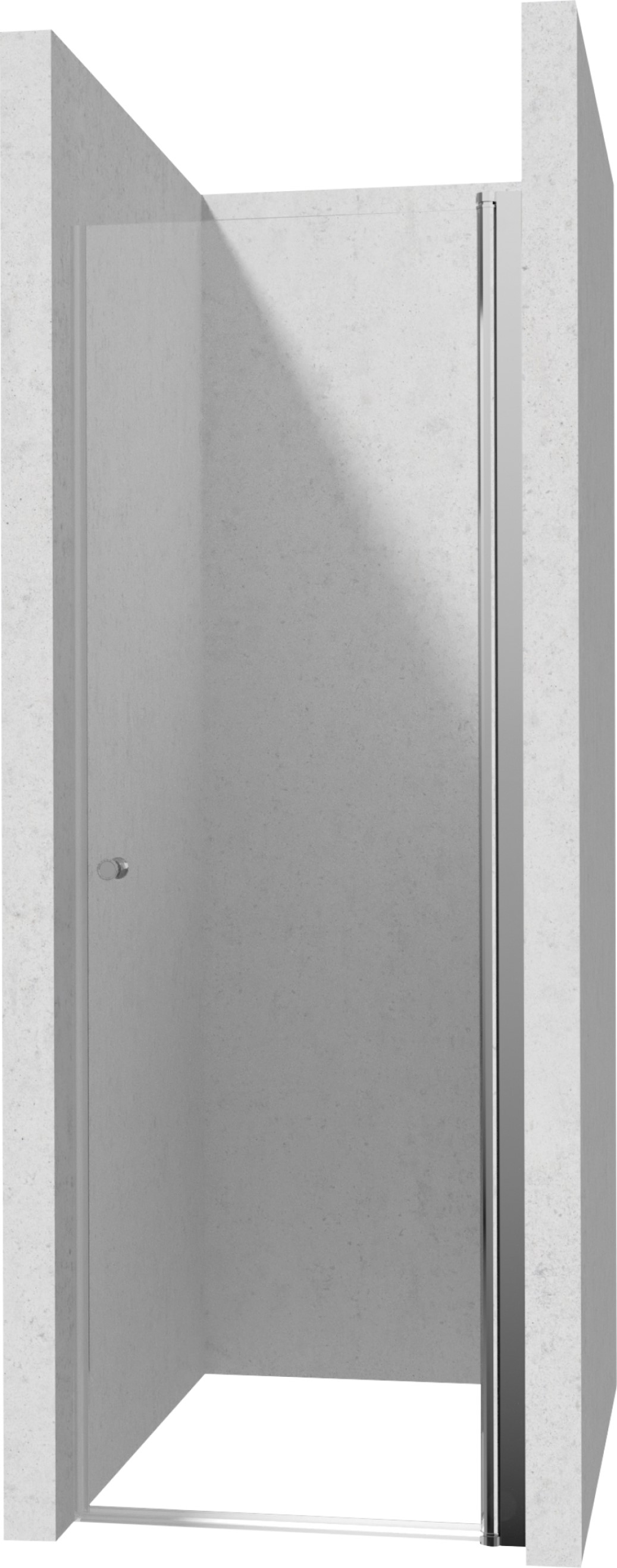 Deante Kerria Plus porta doccia 90 cm a battente cromo lucida/vetro trasparente KTSW041P