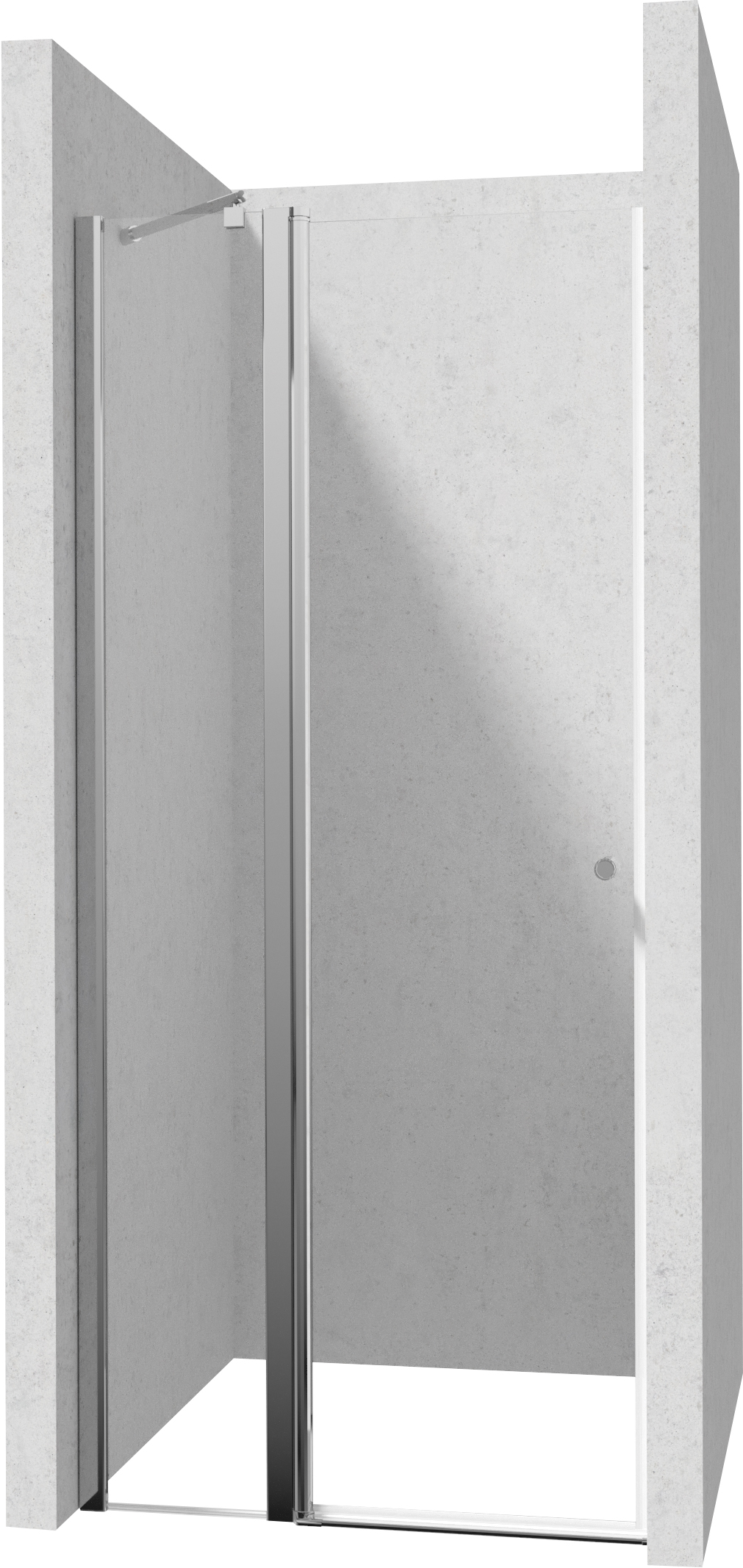 Deante Kerria Plus porta doccia 90 cm a battente cromo lucida/vetro trasparente KTSU041P
