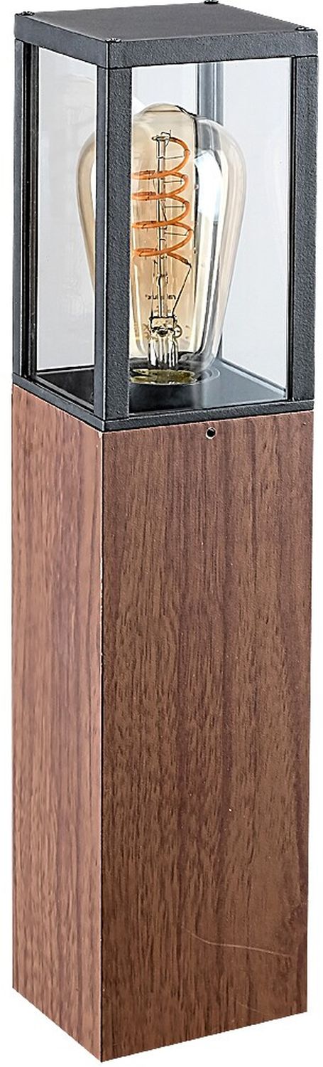 Rabalux Wales lampada da terra per esterni 1x60 W trasparente-legno 7196