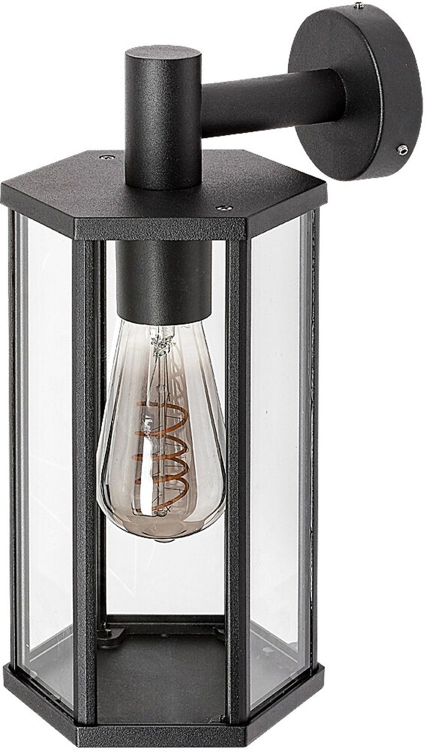 Rabalux Dubrovnik lampada da parete per esterni 1x40 W nero-trasparente 7238