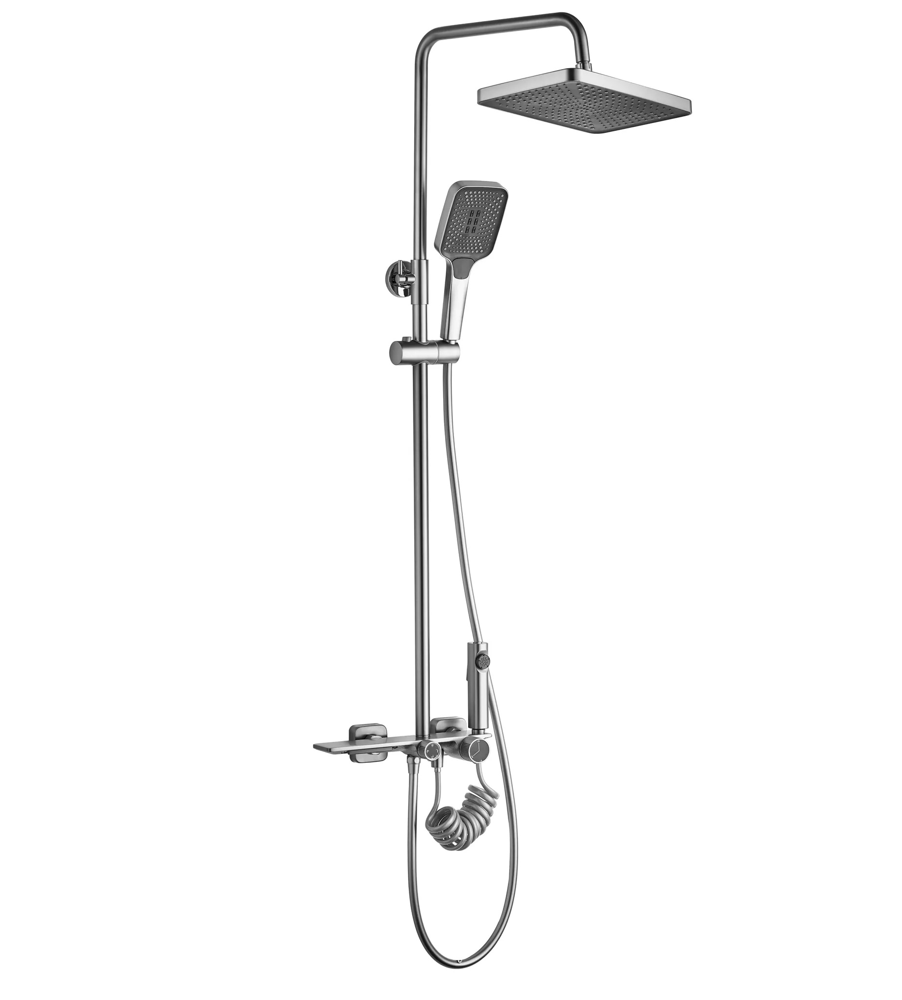 Rea Helix set doccia a parete con soffione || REA-P6622