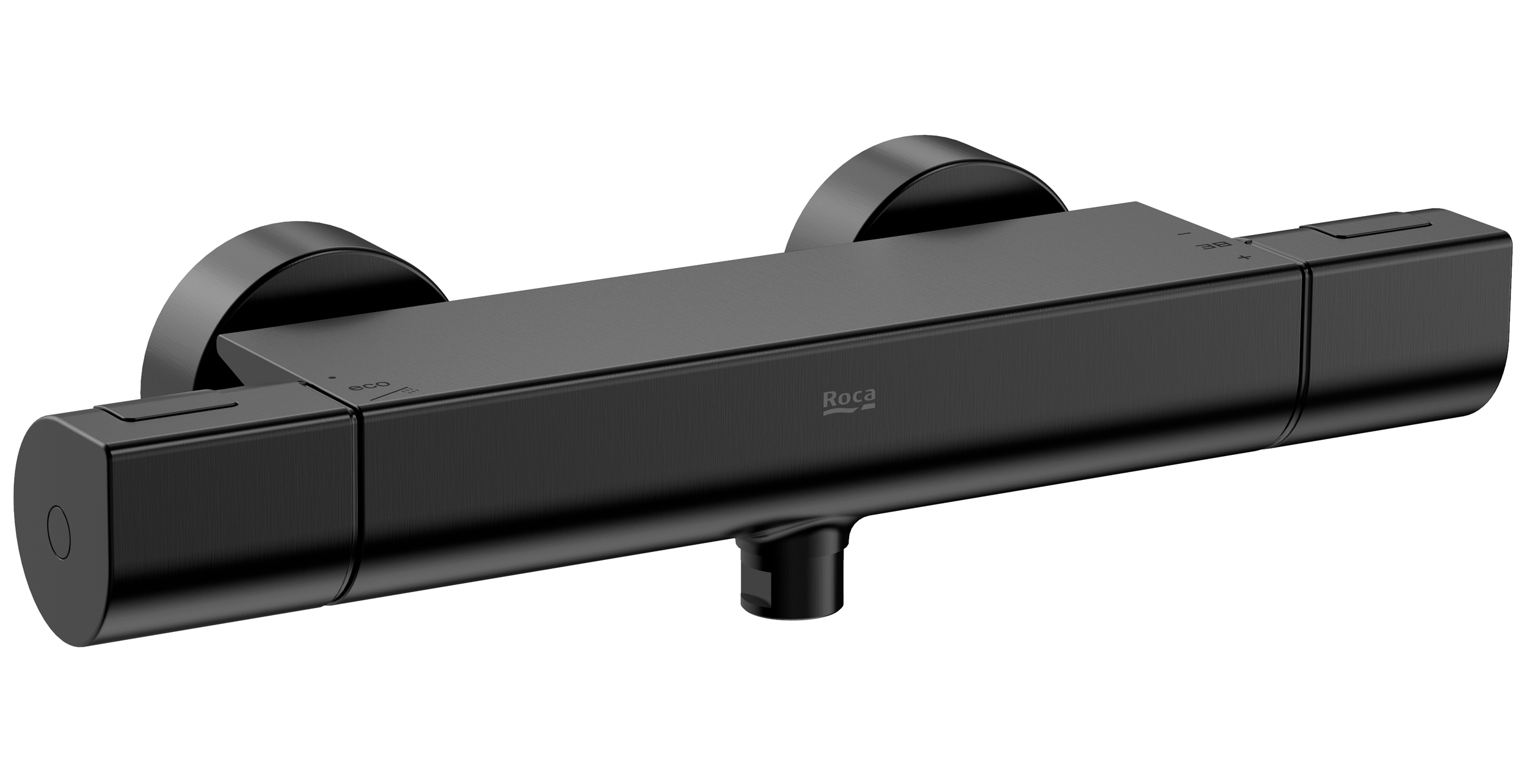 Roca T-1000 rubinetto per doccia a parete con termostato nero A5A142ENM0