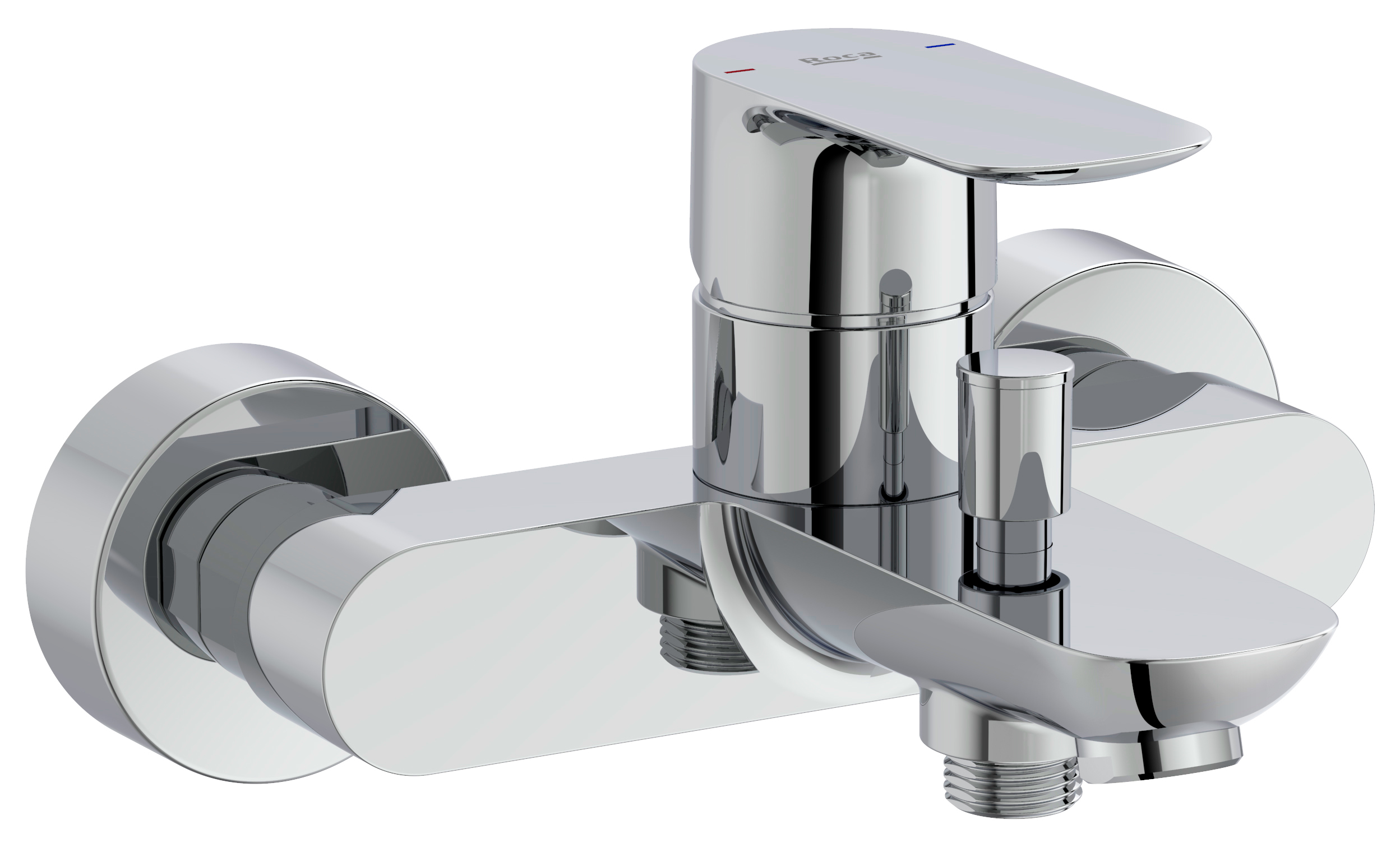 Roca Cala rubinetto per vasca e doccia a parete cromo A5A026EC00