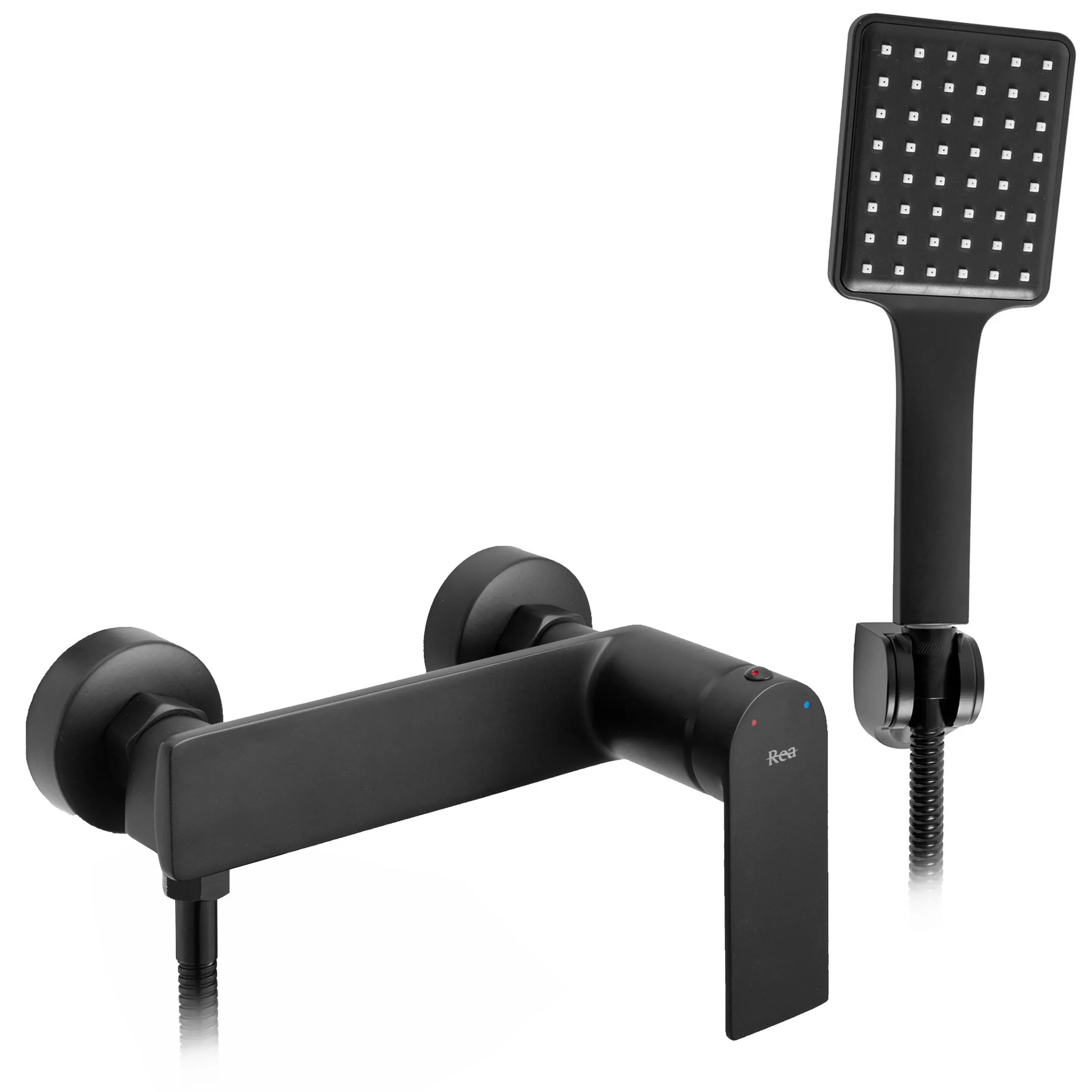 Rea Storm rubinetto per doccia a parete nero REA-B8033