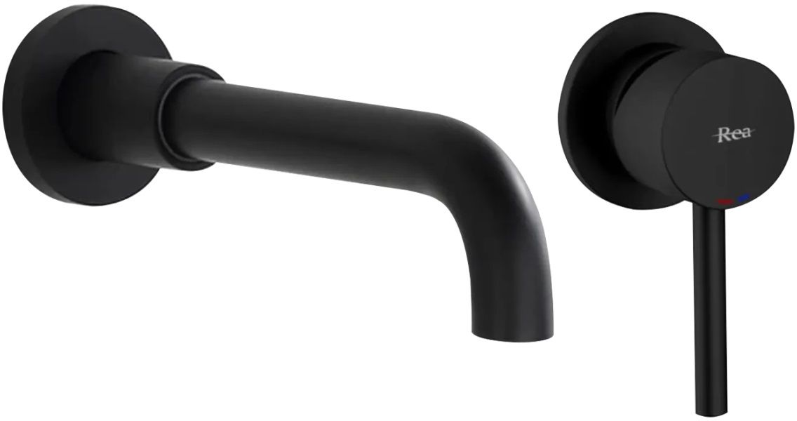 Rea Lungo L. rubinetto per lavabo da incasso nero REA-B0371