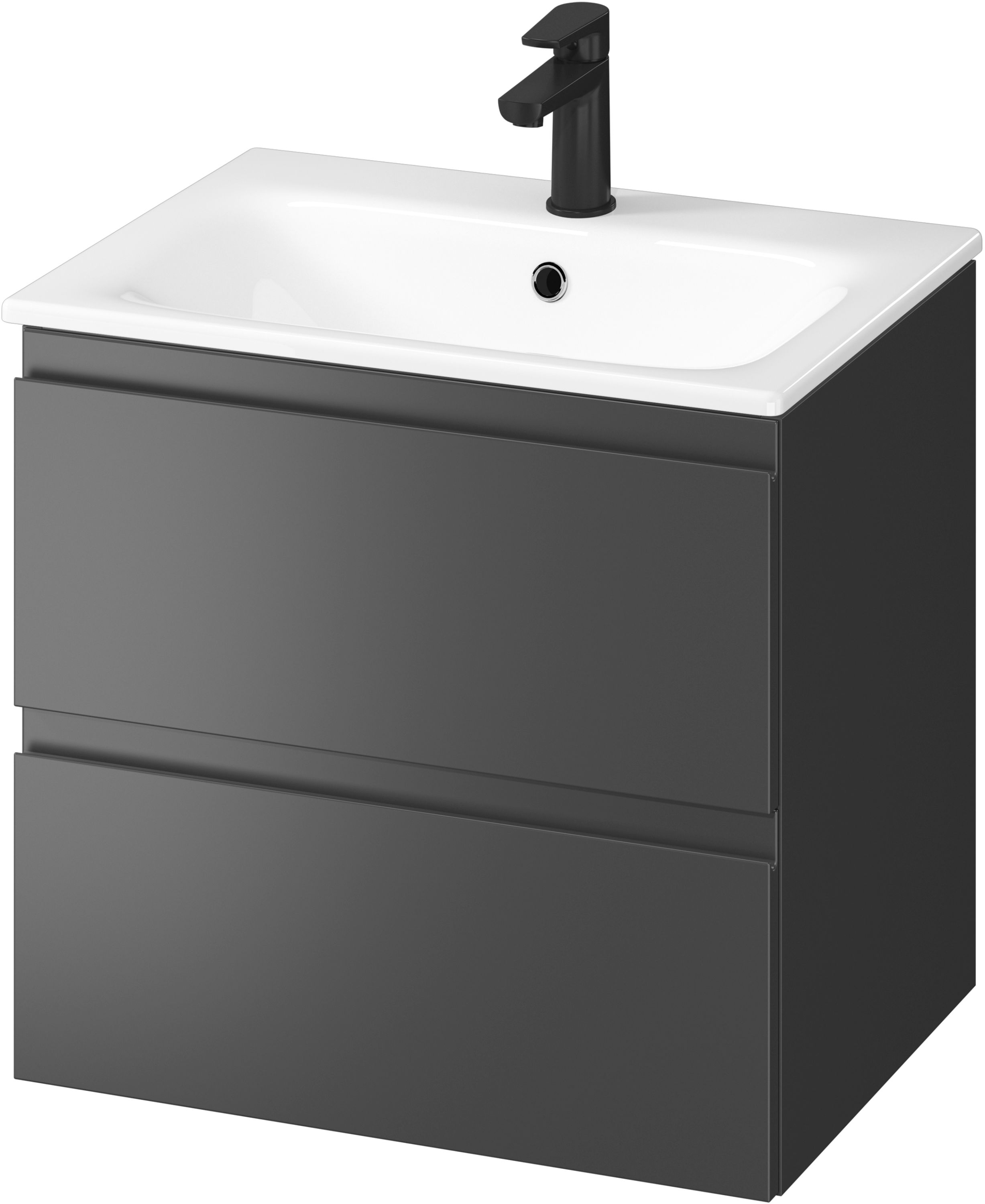 Cersanit Moduo lavabo con armadietto 59.5 cm antracite S801-472-DSM