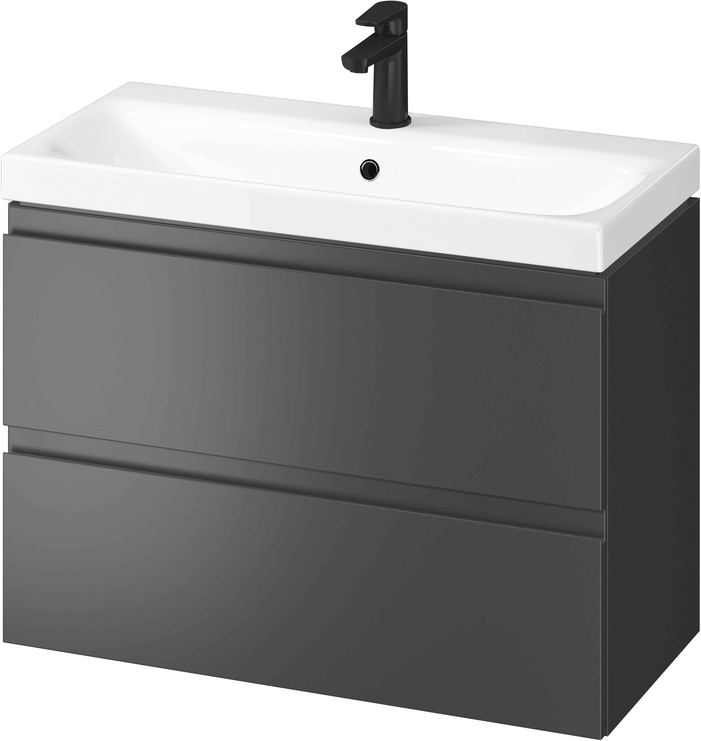 Cersanit Moduo lavabo con armadietto 79.5 cm antracite S801-468-DSM