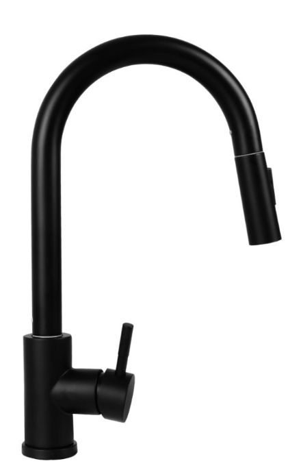 Pyramis Idea rubinetto da cucina verticale nero 090941338