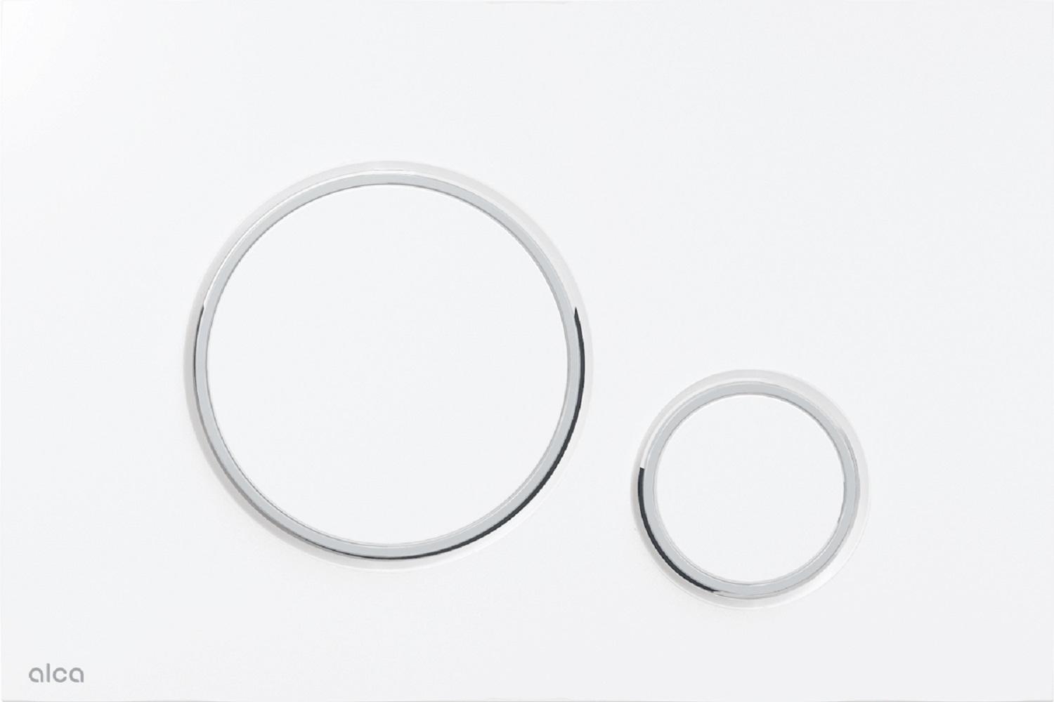 Alca Thin placca di comando per WC bianco M770