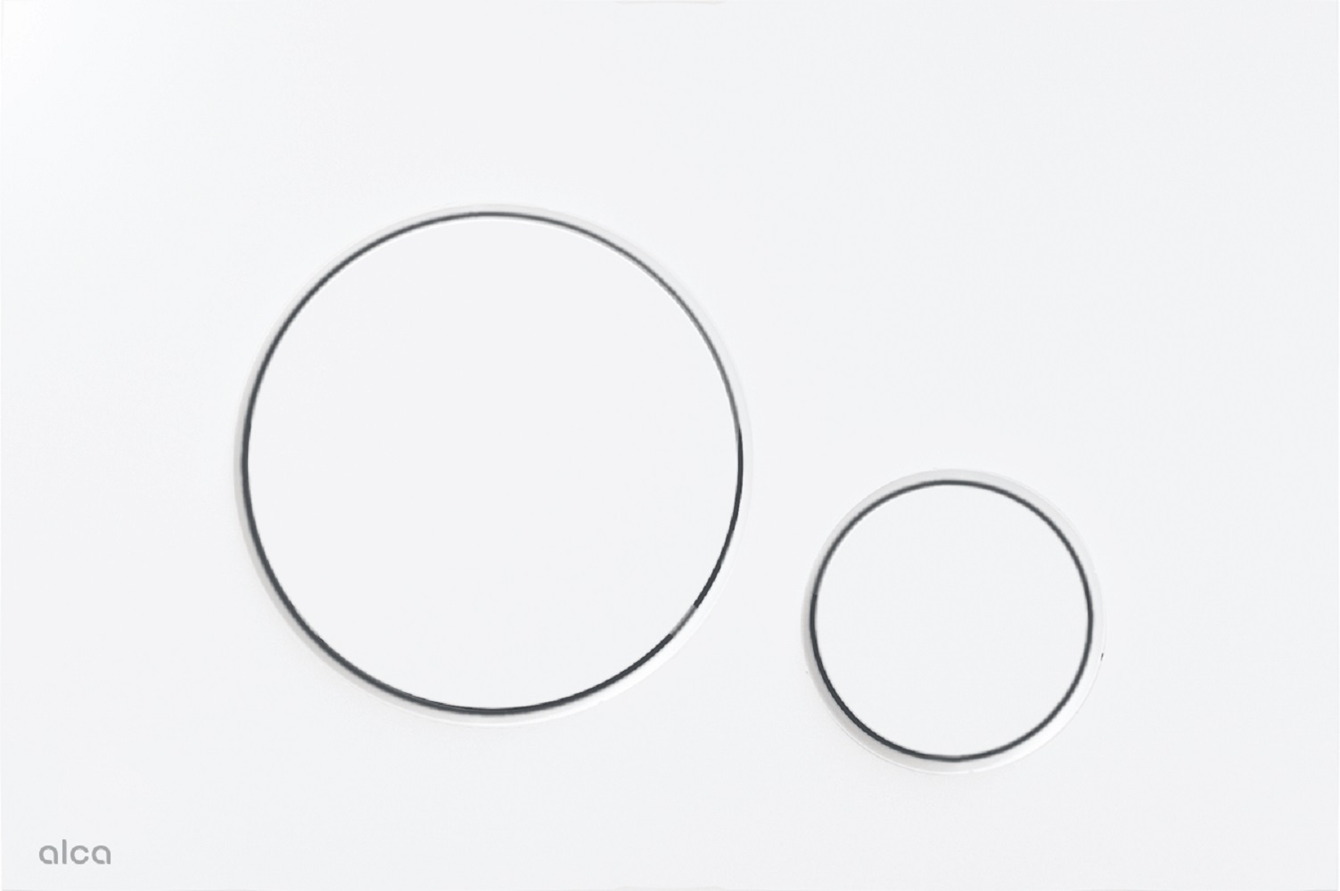 Alca Thin placca di comando per WC bianco M676