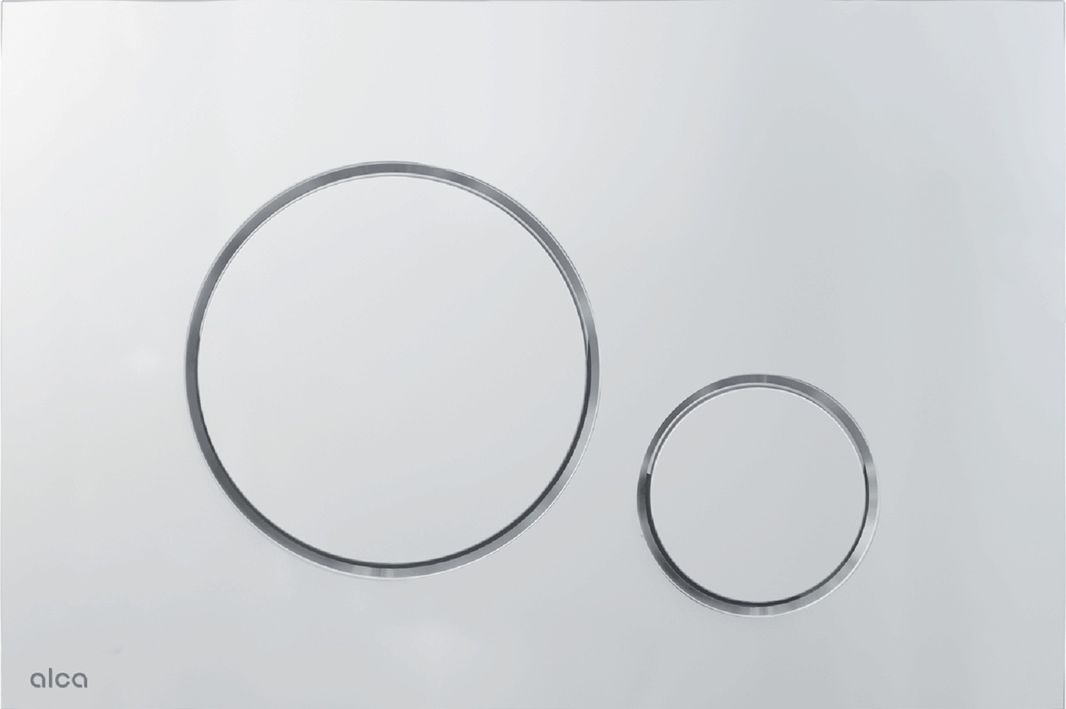 Alca Thin placca di comando per WC cromo opaco M672