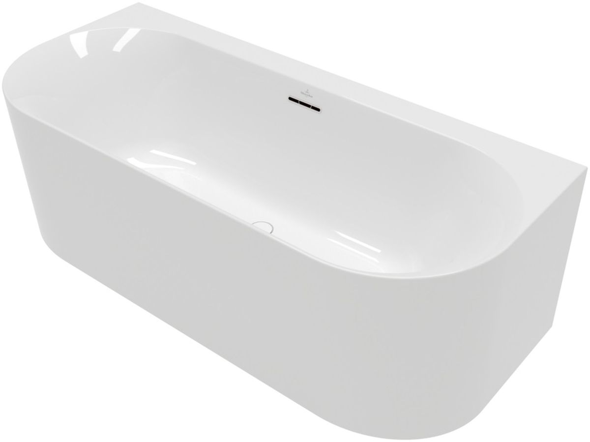 Villeroy & Boch Loop & Friends vasca da bagno a parete 180x80 cm ovale bianco UBA180LOF9CS00V-01