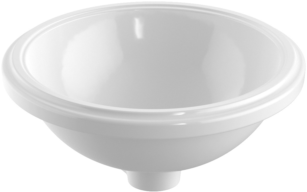 Geberit Variform lavabo 33x33 cm rotonda sottopiano bianco lucida 500.747.00.2