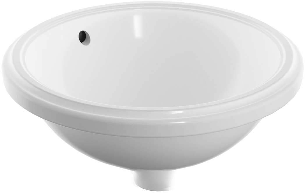 Geberit Variform lavabo 33x33 cm rotonda sottopiano bianco lucida 500.745.00.2