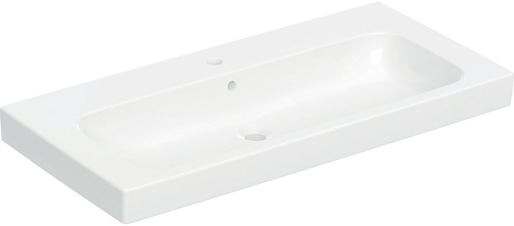 Geberit Modo lavabo 100x48.5 cm rettangolare da mobile bianco lucida 502.876.00.1