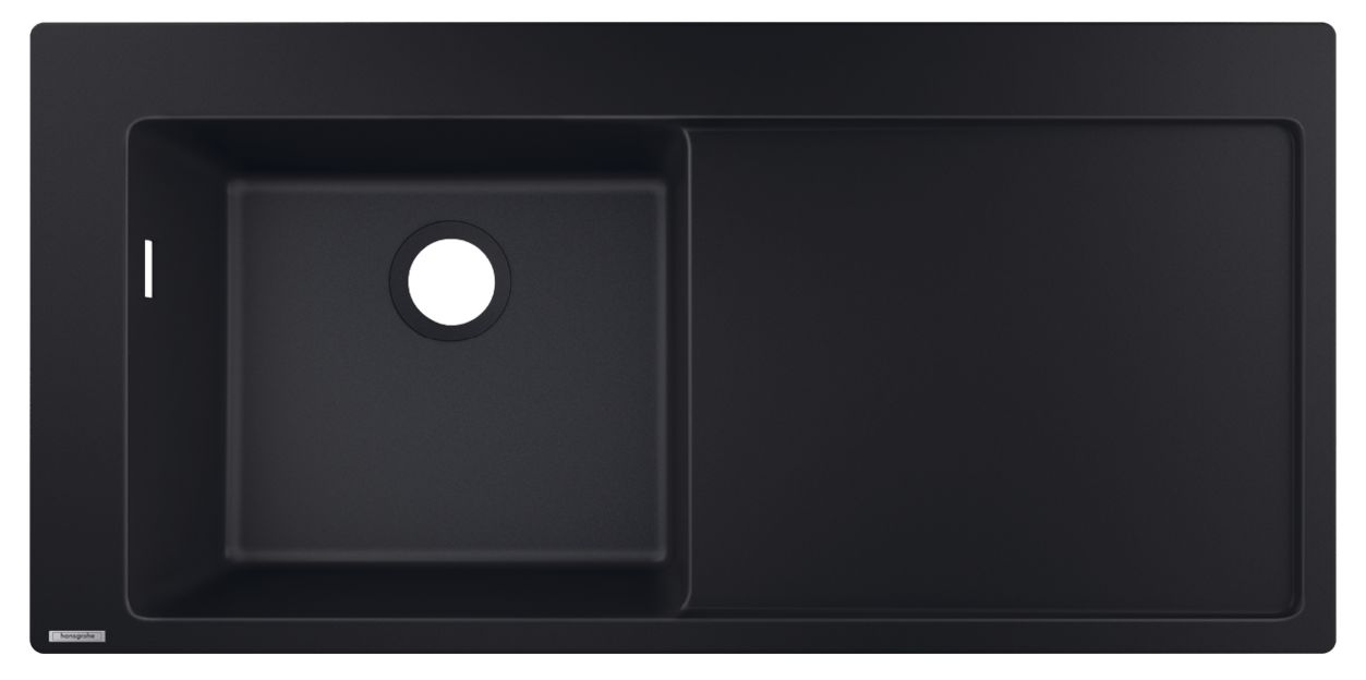 Hansgrohe S 51 lavello in granito 105x51 cm nero 43330170