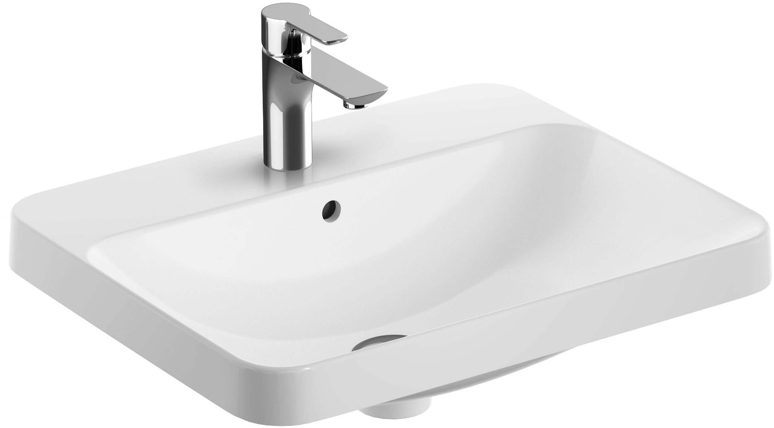 Geberit Variform lavabo 55x45 cm rettangolare da incasso bianco 500.740.00.2