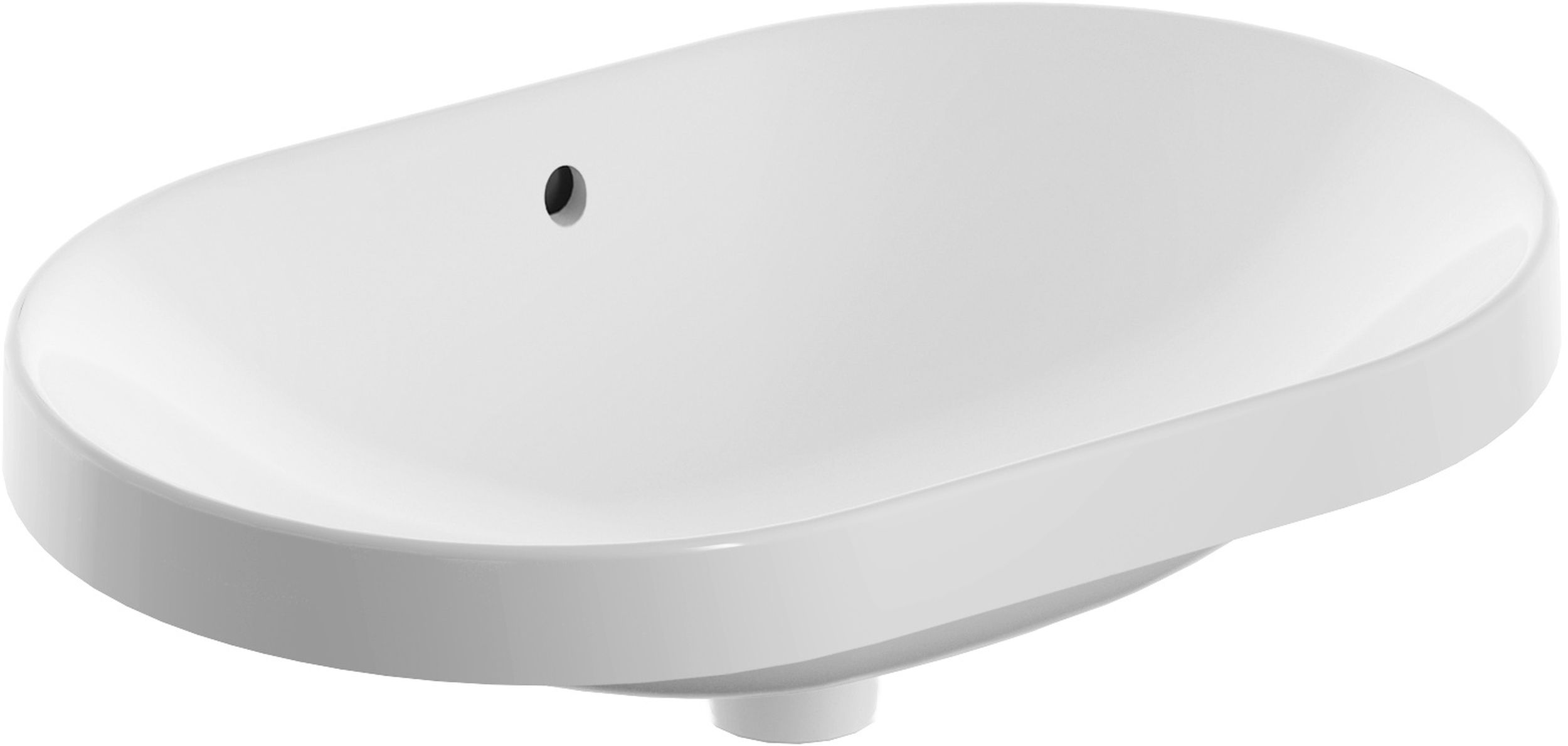Geberit Variform lavabo 60x40 cm ovale da incasso bianco 500.729.01.2