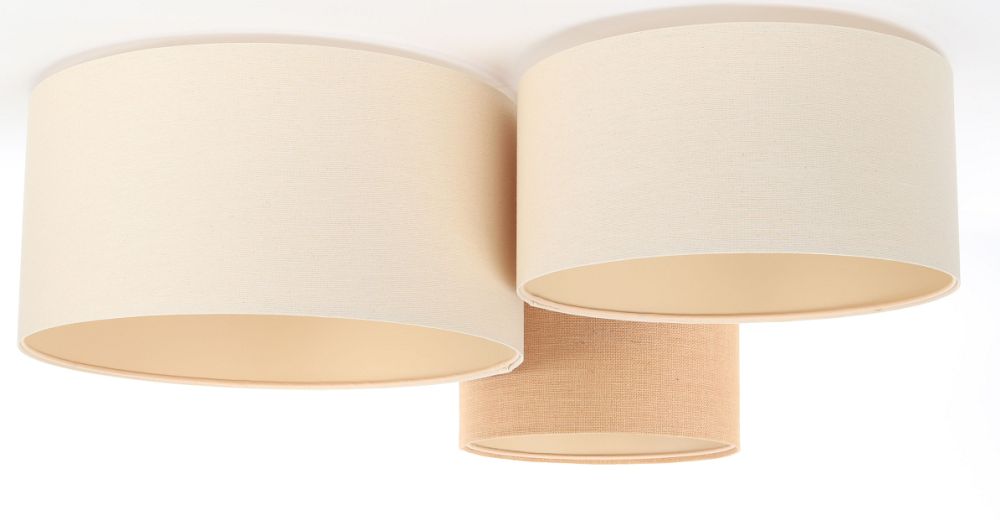 BPS Koncept Boho lampada da soffitto 3x60 W crema 080-039
