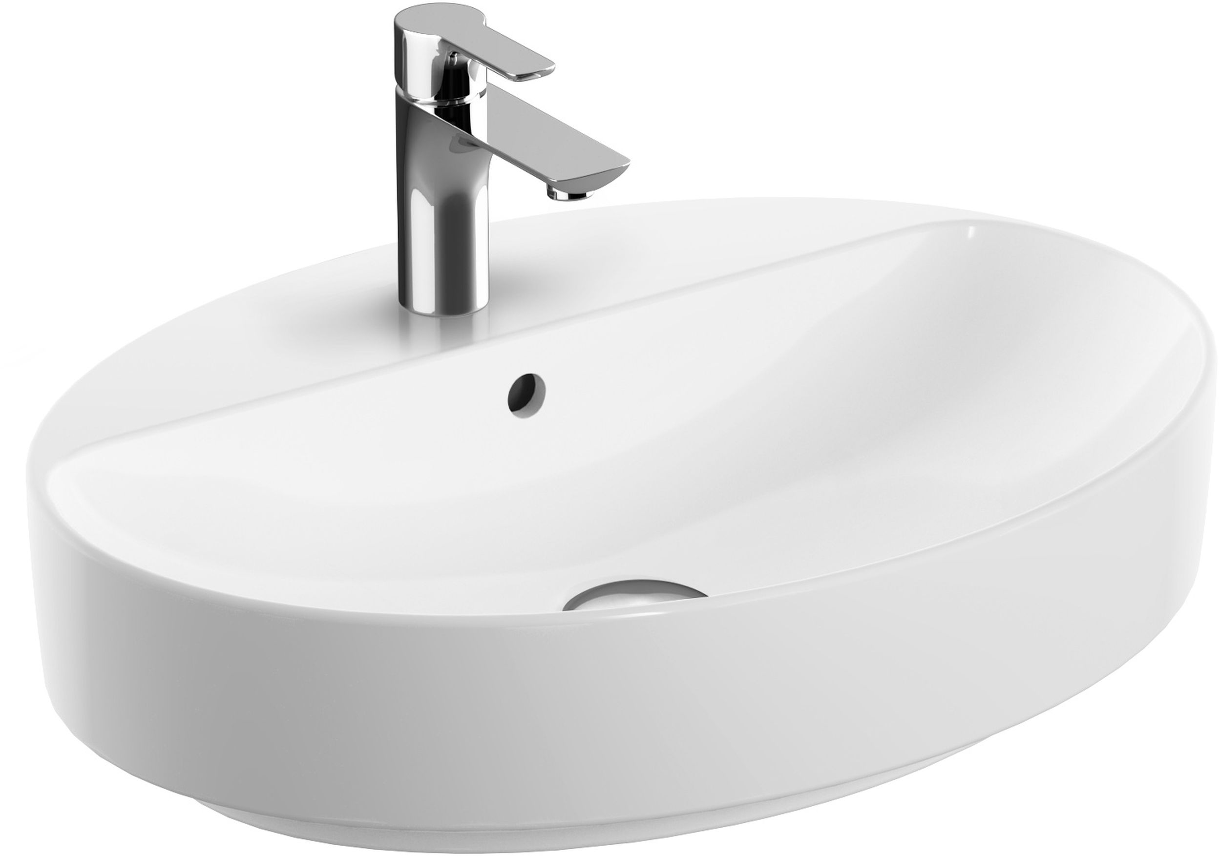 Geberit Variform lavabo 60x45 cm ovale da mobile-da appoggio bianco lucida 500.772.01.2