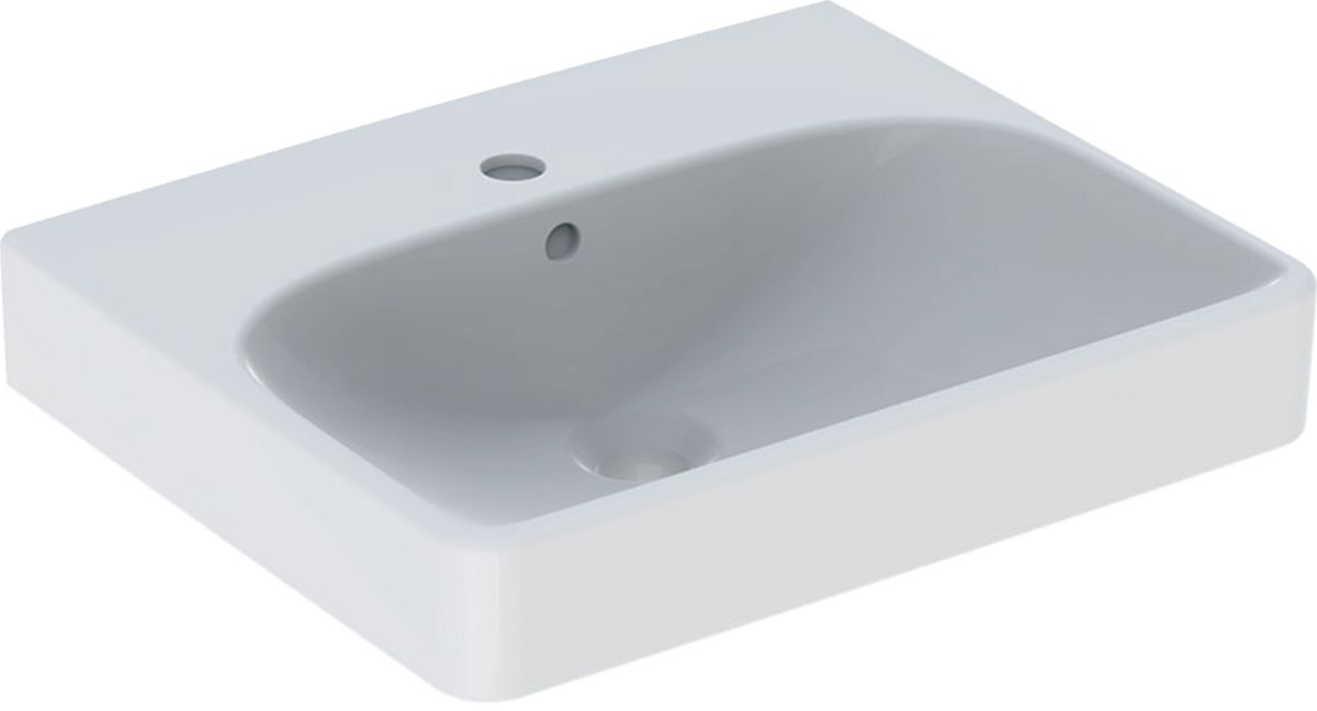 Geberit Smyle Square lavabo 50x41 cm rettangolare a parete-da mobile-da incasso bianco 500.256.01.8