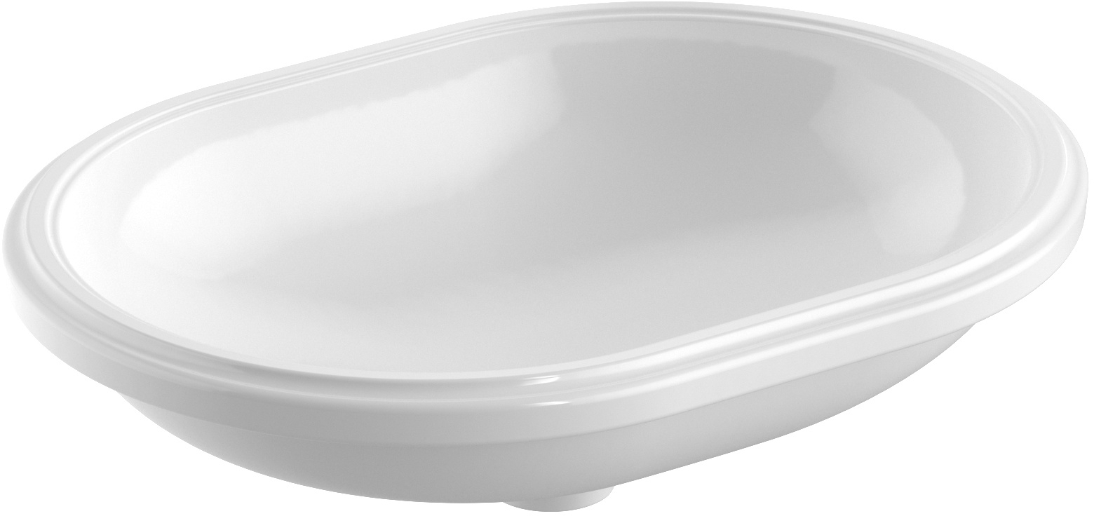 Geberit Variform lavabo 55x40 cm ovale sottopiano bianco lucida 500.759.00.2