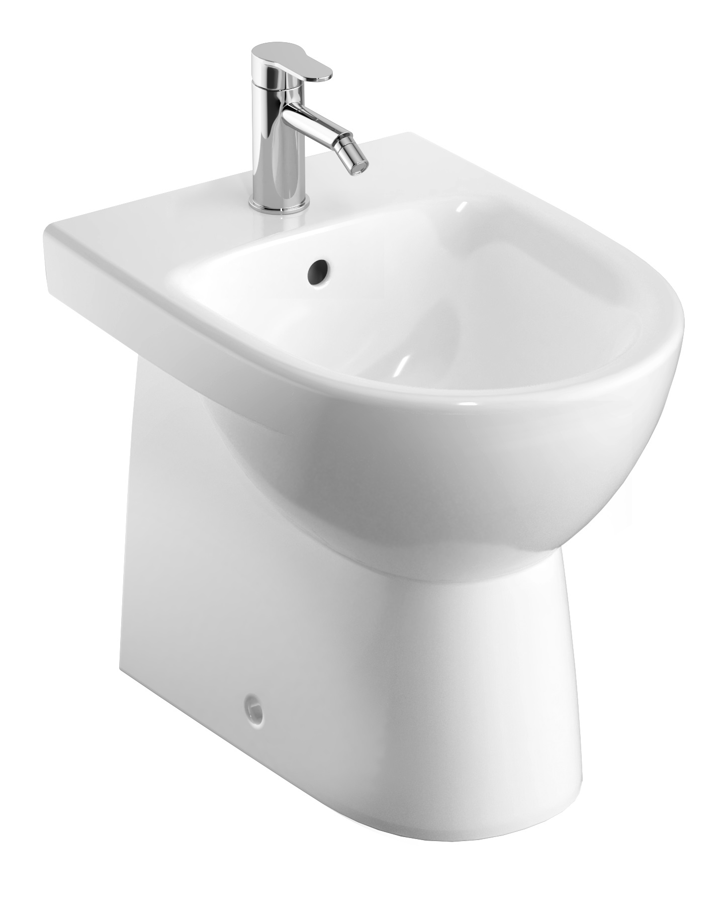 Geberit Selnova Compact bidet a terra bianco 500.482.01.7