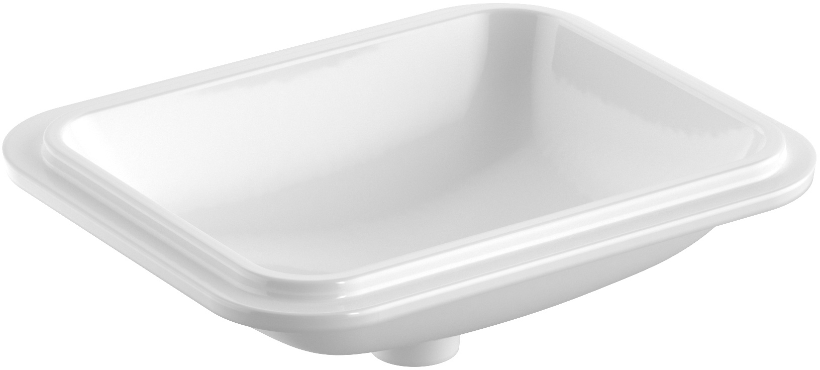 Geberit Variform lavabo 45x35 cm rettangolare sottopiano bianco 500.763.01.2