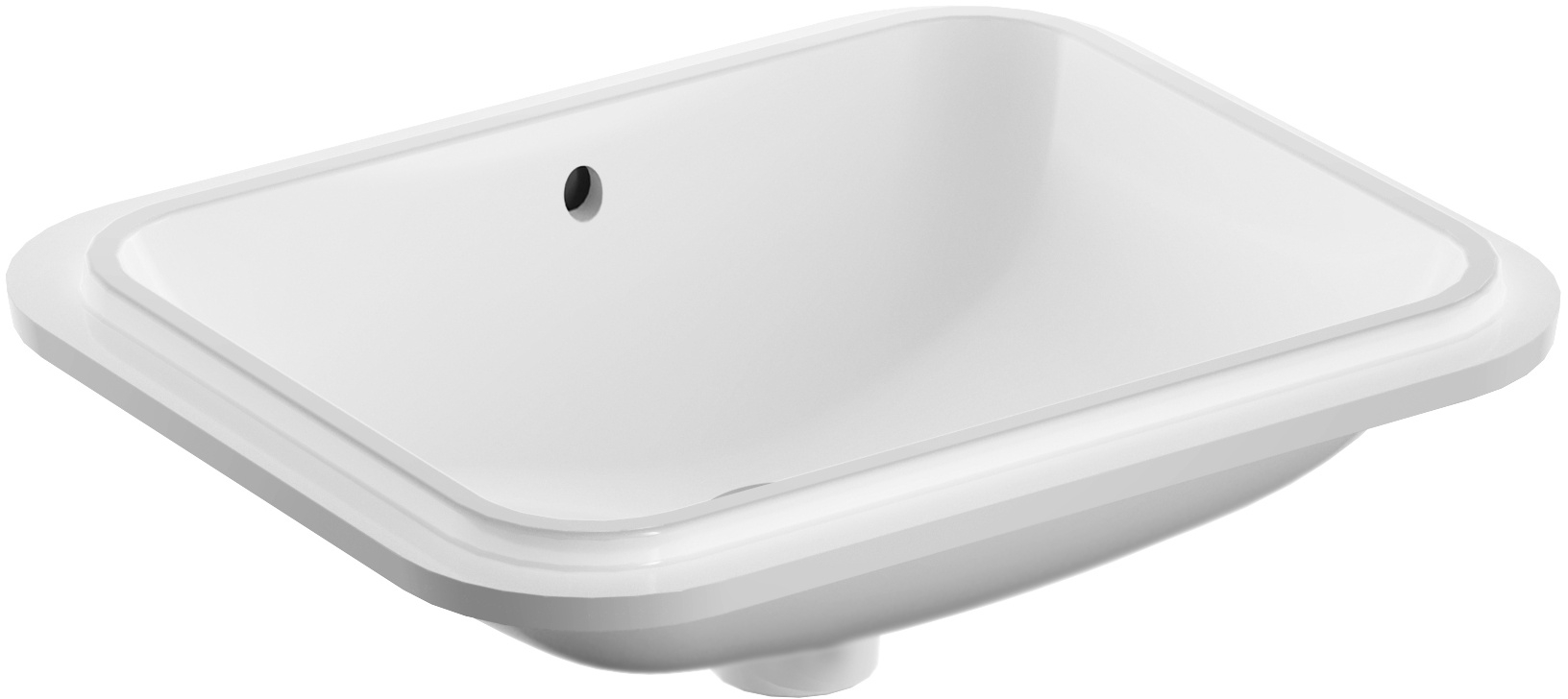 Geberit Variform lavabo 45x35 cm rettangolare sottopiano bianco 500.761.01.2