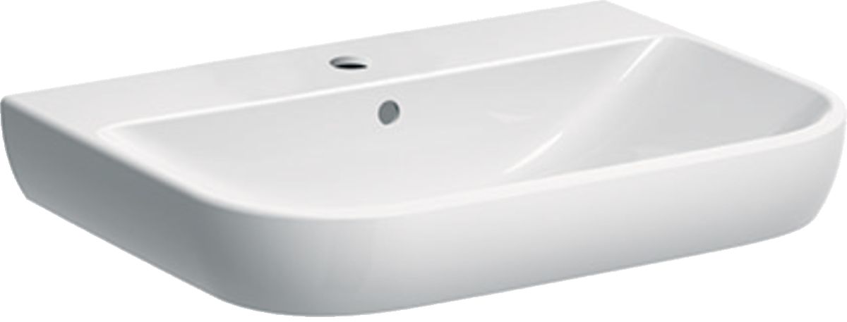 Geberit Smyle Square lavabo 65x48 cm rettangolare a parete bianco 500.230.01.8