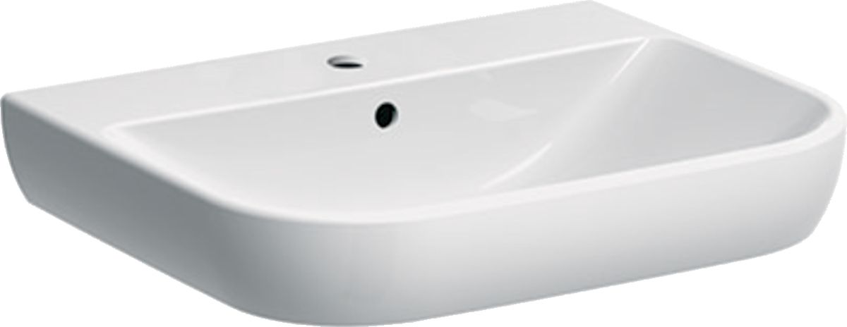 Geberit Smyle Square lavabo 60x48 cm rettangolare a parete bianco lucida 500.228.01.8