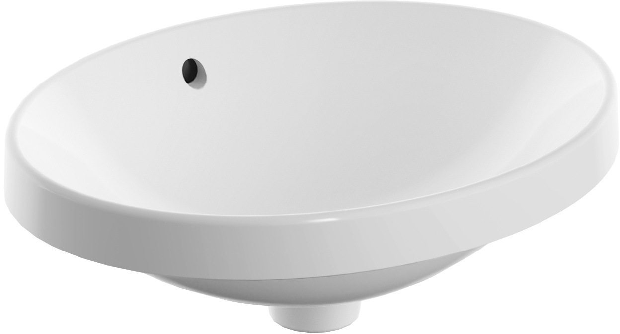 Geberit Variform lavabo 50x40 cm ovale da incasso bianco 500.709.00.2