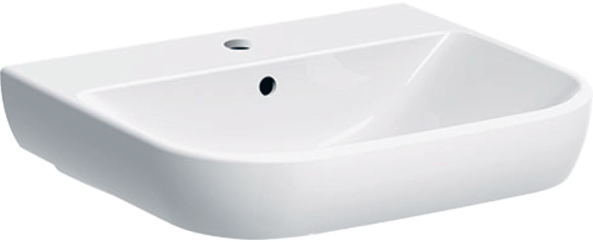 Geberit Smyle lavabo 65x48 cm rettangolare a parete bianco 500.230.01.1