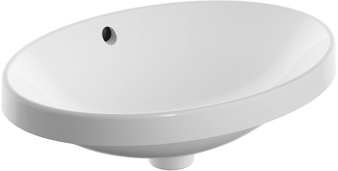 Geberit Variform lavabo 55x40 cm ovale da incasso bianco 500.717.00.2