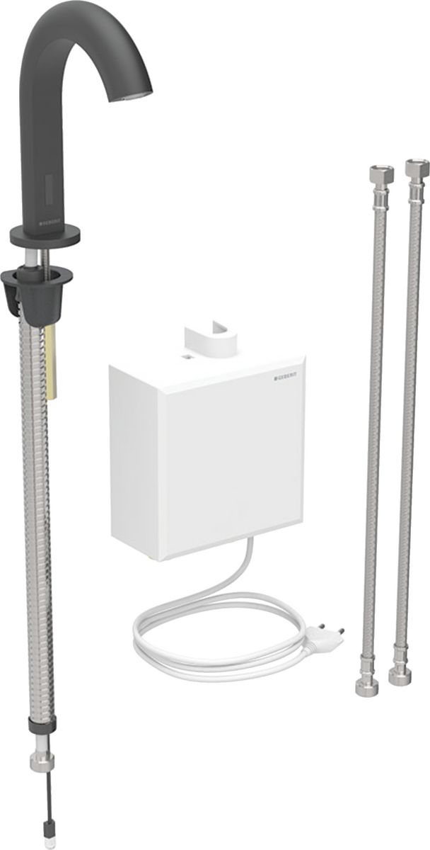 Geberit Piave rubinetto per lavabo verticale elettronico nero 116.162.14.1