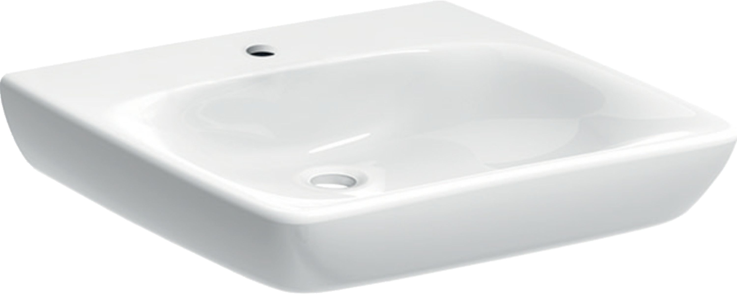 Geberit Selnova Comfort lavabo 60x55 cm rettangolare a parete per disabili bianco 502.770.00.7
