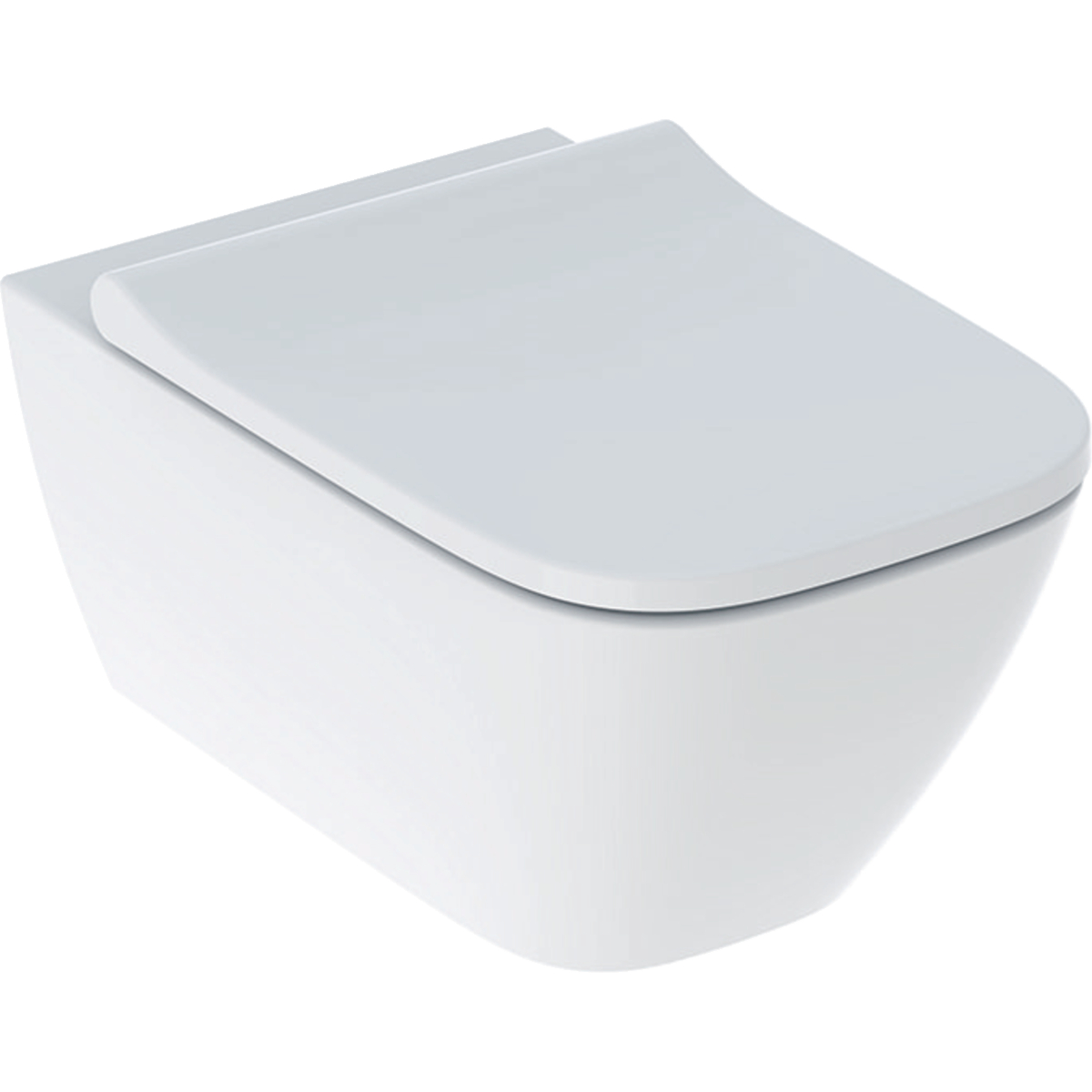 Geberit Smyle Square set vaso wc con copriwater sospeso senza brida bianco 500.683.00.2